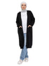 Black Knit - Long Cardigan - Khotwh